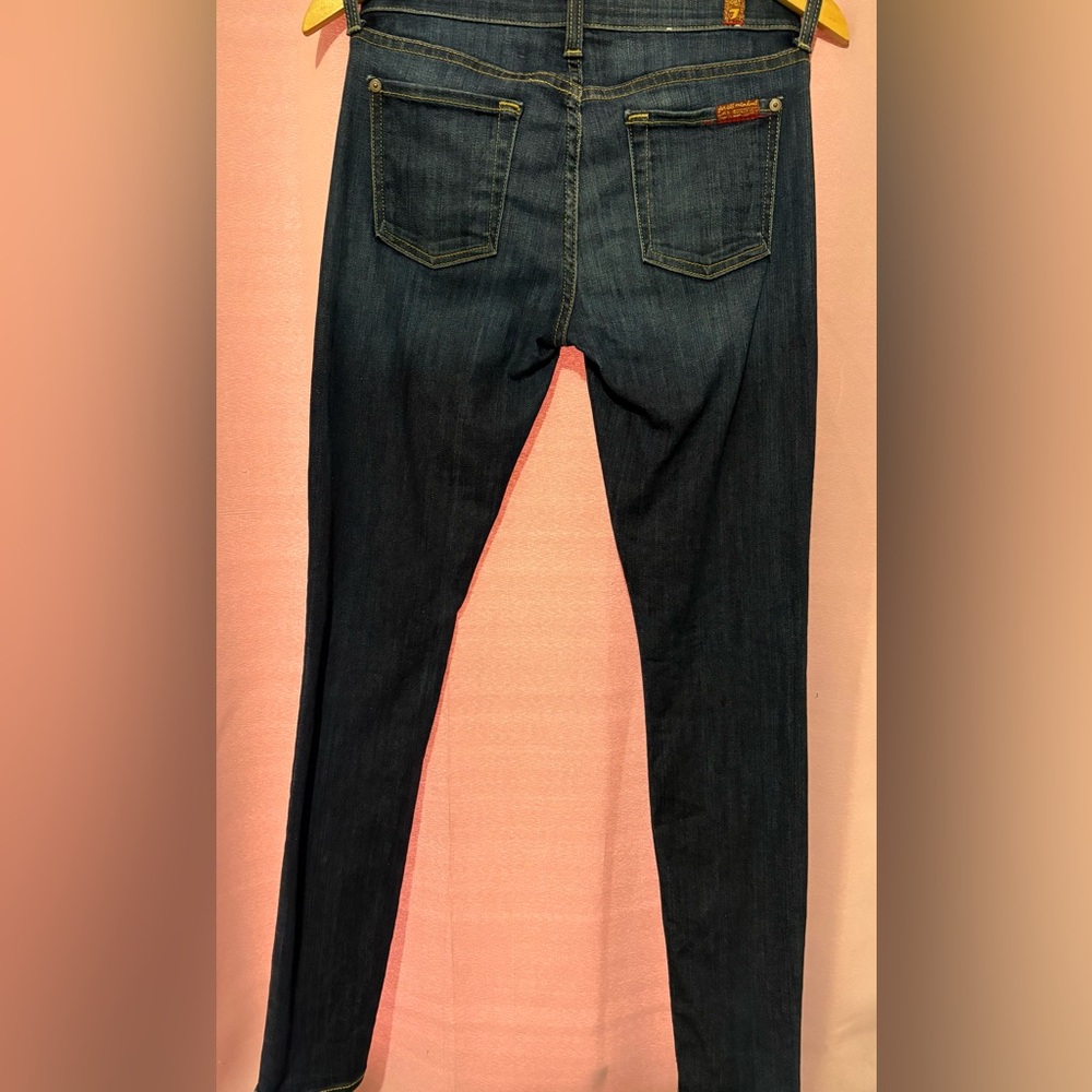 7 For All Mankind Women's Skinny Jeans - Dark Blue